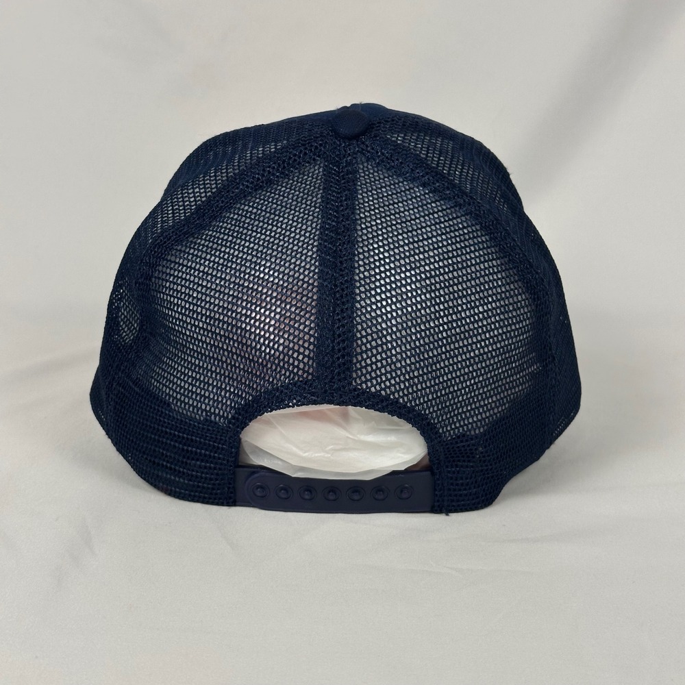 Vintage 90's Houston Astros Trucker Hat Men M/L Navy Blue Mesh Snapback UI Cap - Picture 4 of 12
